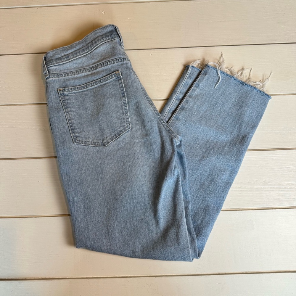 GAP Light Blue Girlfriend Mid Rise Jeans
